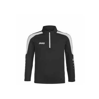 Abbildung von JAKO Power Ziptop Fleecepullover für Kinder, Größe: 164, Schwarz