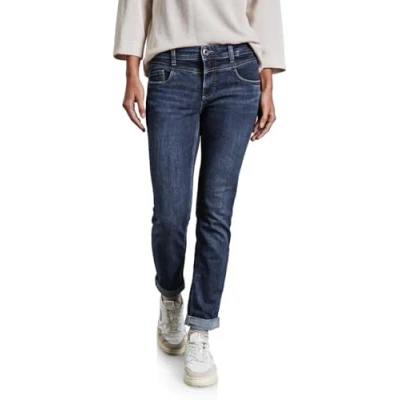 Abbildung von Street One Damen A378402 Jeans im Casual Fit, Authentic Indigo Wash, 31W / 28L