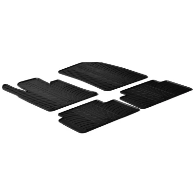 Abbildung von Gledring 0156 Fußmattensatz Gummi vorne und hinten 4 schwarz 750mm 550mm PEUGEOT: 508 I SW, Limousine