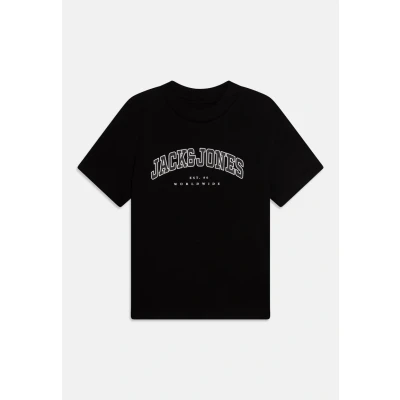 Abbildung von Jack &amp; Jones Junior Jjecaleb Varsity O NECK Tshirt print für Kinder, Größe: 98, Black