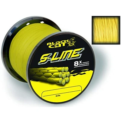 Abbildung von Black Cat gelb, Ø0,45mm S Line 400m 50kg,110lbs, 0,45 mm