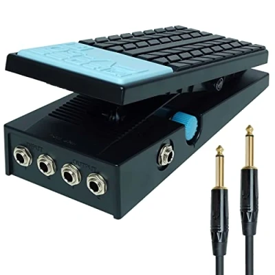 Abbildung von Boss FV 50H Volume Pedal hochohmig für Gitarre/Bass + keepdrum Klinkenkabel