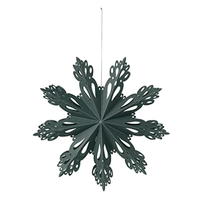 Abbildung von Broste Copenhagen SNOWFLAKE Papier deep forest M 30 cm
