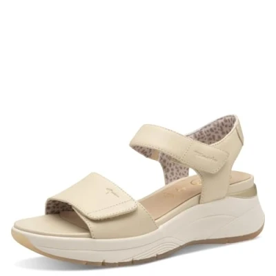 Abbildung von Tamaris Damen 8 88730 44 Sandalen, Beige, 37 EU