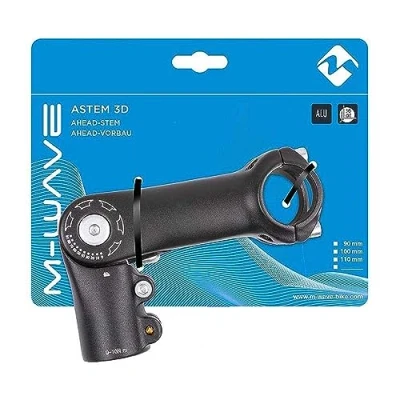 Abbildung von Lenkervorbau M Wave Einstellbar ST C2.1 90mm Ahead 1 1/8&quot; Ø31.8mm Schwarz