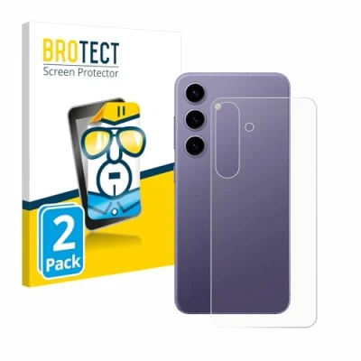 Abbildung von BROTECT (2 Stück Schutzfolie für Samsung Galaxy S24 (Rückseite) Displayschutz Folie Ultra Klar