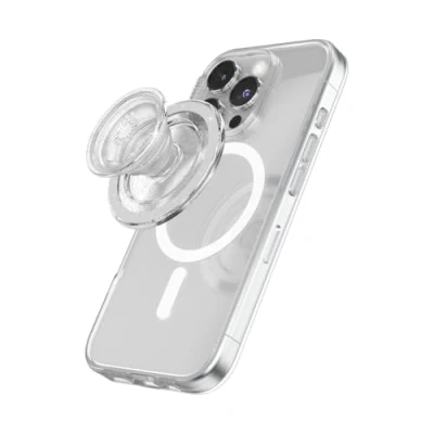 Abbildung von PopSockets Handy Griff für MagSafe Transparent Glitter