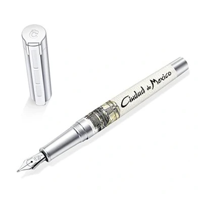Abbildung von STAEDTLER Initium Corium Füllhalter Urbes Mexico M, Made in Germany, mit edler Geschenkverpackung, 9PU126M