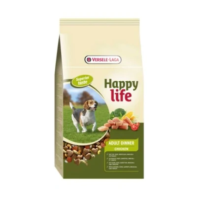 Abbildung von Happy Life Adult Dinner Huhn Hundefutter 15 kg...