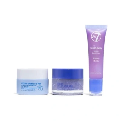 Abbildung von W7 Sweet Dreams Lip Care Trio 3er Set Lippenmaske für die Nacht, Lippenbalsam &amp; Lippenpeeling Blaubeere