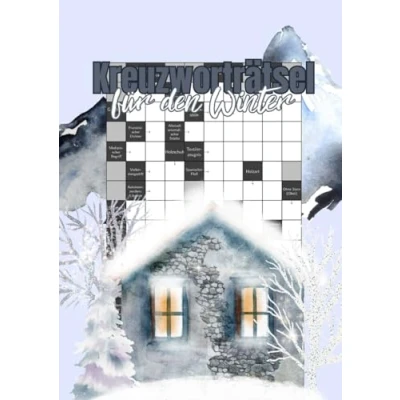 Abbildung von Kreuzworträtsel für den Winter: Das Rätselbuch die Weihnachtszeit mit schweren Fragen und großer Schrift