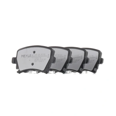 Abbildung von MEYLE 025 239 1417/PD Bremsbelagsatz PD Quality Hinterachse für Verschleißwarnanzeiger vorbereitet mit Anti Quietsch Blech VOLKSWAGEN: Touran I