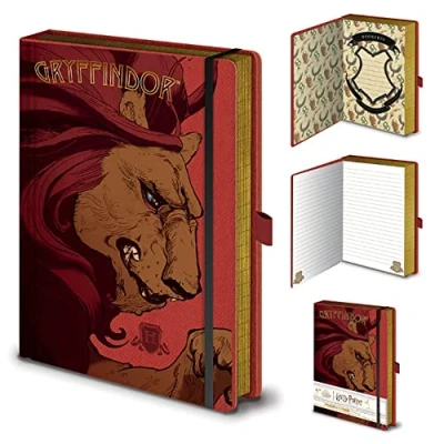 Abbildung von Grindstore Pyramid International Harry Potter Gryffindor House Notizbuch, A5, offizielles Lizenzprodukt