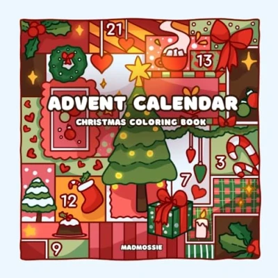 Abbildung von Advent Calendar: Christmas coloring book