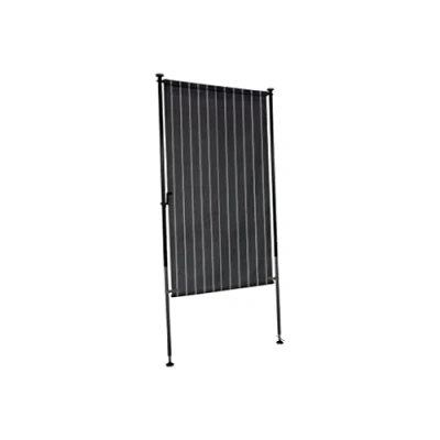 Abbildung von Angerer Freizeitmöbel Klemm Senkrechtmarkise, braun/weiß, BxH: 120x225 cm