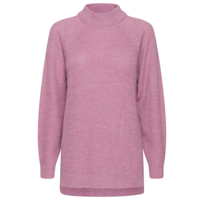 Abbildung von ICHI Ihmarat Strickpullover, Damen, Größe: Medium, Smoky grape
