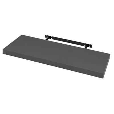 Abbildung von WOLTU Wandboard Wandregal CD DVD Regal Bücherregal Schweberegal Holz Board 90x22.9x3.8cm dunkel grau für Büro, Wohnzimmer, Schlafzimmer, Küche RG9370dgr