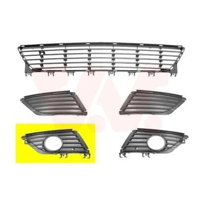 Abbildung von VAN WEZEL 3779594 Lüftungsgitter vorne rechts für Fahrzeuge mit Nebelscheinwerfer OPEL: Corsa C Schrägheck, Combo Tour, Kasten / Kombi