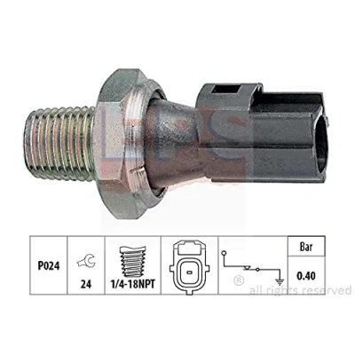 Abbildung von EPS 1.800.145 Öldruckschalter 1/4 18NPT Made in Italy OE Equivalent FORD: Focus Mk1 Kombi, Schrägheck, FIESTA 5, FIAT: Ducato III Bus