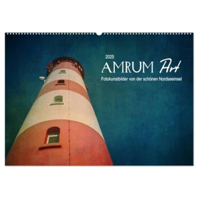Abbildung von AMRUM Art (Wandkalender 2025 DIN A2 quer), CALVENDO Monatskalender