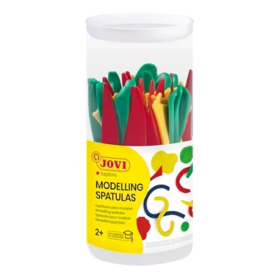 Abbildung von Jovi Modellierwerkzeuge zum Bearbeiten von Knete, Plastilin u.a., 3 Modelle zu je 16 Stück, insgesamt 48 Stück