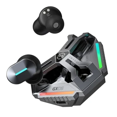 Abbildung von HECATE by Edifier GX05 True Wireless Bluetooth Gaming Earbuds, Active Noise Cancelling, mit ultraniedriger Latenz (2,4 GHz Response Speed), LHDC, dual MIC, RGB, Fast Charge