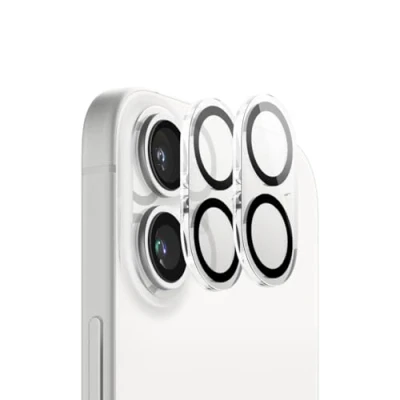 Abbildung von elago 2 Stück Kameraschutz Kompatibel mit iPhone 16 und Plus, 9H Oberflächenhärte, Anti Fingerabdruck, Bruchsicher, Kratzschutz, Kristallklare Klarheit, Blasenfrei