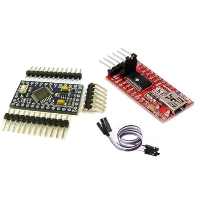 Abbildung von TECNOULAB 1 Stück Pro Mini Atmega 328P 5 V/16 MHz + FTDI FT232RL USB zu TTL Seriell Konverter