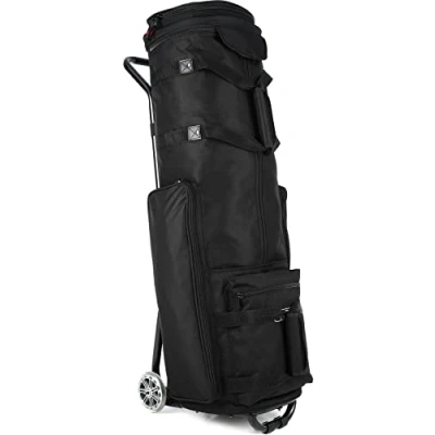 Abbildung von Gator Cases Protechtor Series Rollwagen für Drum Hardware mit abnehmbarer Tasche und 100 Pfund Tragfähigkeit; 40&quot; x 10&quot; (GP DRUMCART)