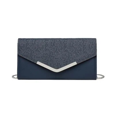 Abbildung von Miss Lulu Damen Clutches, Spitze Clutch Tasche, Geblümt Tasche Damen, Elegante Kette Umhängetasche, Umschlag, Handtasche klein