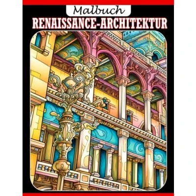 Abbildung von Malbuch für Renaissance Architektur: Atemberaubende Gebäude Malvorlagen alle Altersgruppen Spaß und Entspannung Ein ideales Geschenk besondere Anlässe