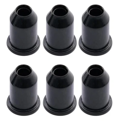Abbildung von Musiclily Vintage String Ferrules Gitarren Saitenhülsen für E Gitarre, Schwarz (6 Stück)