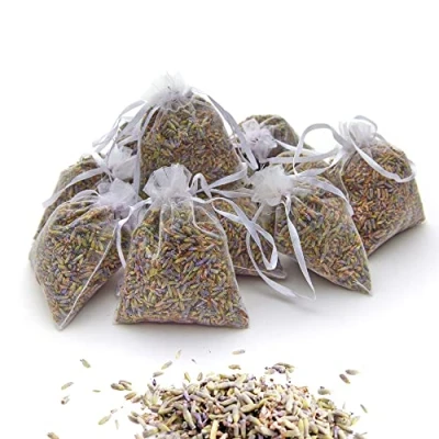 Abbildung von OLILLY Ernte 2024 12 x Lavendelsäckchen mit Lavendel aus der Provence 120 g (Weiß, Säckchen)