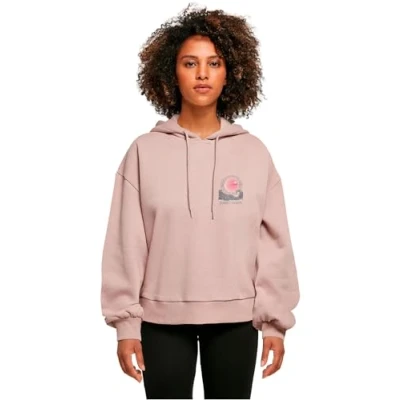 Abbildung von Merchcode Sunset Charm Kapuzenpullover, Damen, Größe: Large, Duskrose