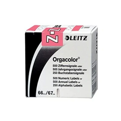 Abbildung von Leitz Orgacolor Buchstabensignal Z VE=250 Stück rosa