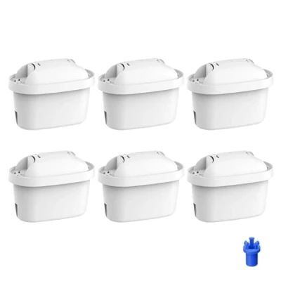 Abbildung von Waterdrop Filterkartuschen, Ersatz für Brita® Maxtra+® Plus, Maxtra Pro® All in 1 Wasserfilter, Kompatibel mit Marella® Kanne, Reduziert PFAS, PFOA/PFOS, TÜV SÜD, NSF Zertifiziert (6)