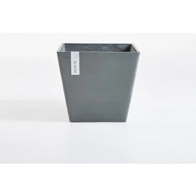 Abbildung von Ecopots Rotterdam quadratisch 40 cm grau Pflanze/Blumentopf