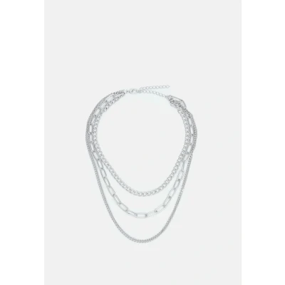 Abbildung von Urban Classics Layering Chain Necklace Unisex Halskette silvercoloured, Herren, Größe: One Size, Silver coloured