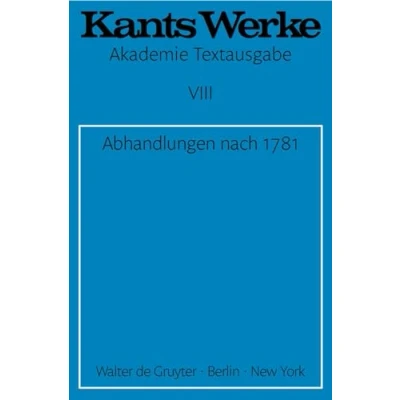 Abbildung von Akademie Textausgabe, Bd.8, Abhandlungen nach 1781 (Immanuel Kant: Werke, Band 8)