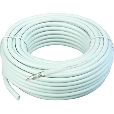 Abbildung von Schwaiger Koaxial Installationskabel (50 m, 4 Fach, 135dB) weiß