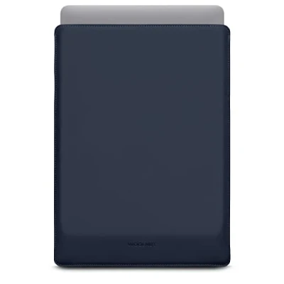 Abbildung von Woolnut Matte PU Sleeve Case Hülle Tasche für MacBook Pro 16 Zoll Blau