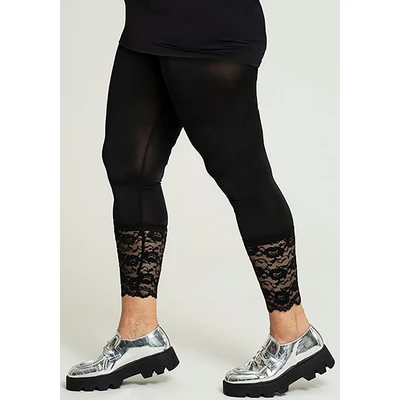 Abbildung von SANDGAARD Leggings, mit Spitze am Beinabschluss