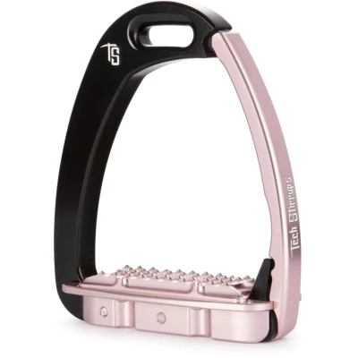 Abbildung von Tech Stirrups Steigbügel Venice EVO Cl. Schwarz/Rosa Young