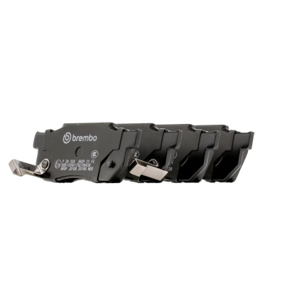 Abbildung von BREMBO P 28 008 Bremsbelagsatz mit akustischer Verschleißwarnung ohne Zubehör HONDA: CRX 2, CIVIC V Hatchback, 4 Stufenheck