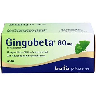 Abbildung von Gingobeta 80 mg Filmtabletten 60 St