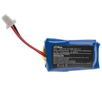 Abbildung von vhbw Akku kompatibel mit Plantronics CS530, CS530A Wireless Headset Kopfhörer (110 mAh, 3,7 V, Li Polymer)