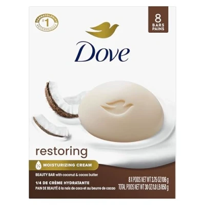 Abbildung von Dove Purely Pampering Beauty Bar, Kokosmilch mit Jasminblüten, 4 oz, 8 Bar by
