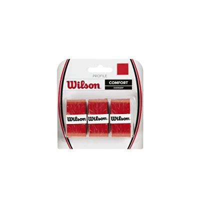 Abbildung von Wilson Unisex Greepbanden Profiel Overgrip 3 Pack Griffb nder, Red, NS EU