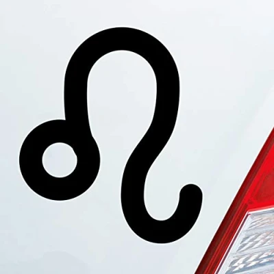 Abbildung von Hellweg Druckerei Löwe Leo Sternzeichen Sterne Horoskop Auto Aufkleber Sticker Heckscheibenaufkleber