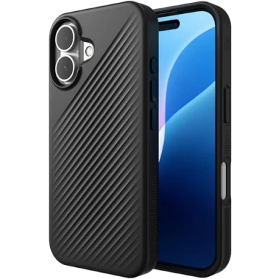 Abbildung von ZAGG Luxe Snap Graphen Magnetisch Back Cover Schwarz Apple iPhone 16